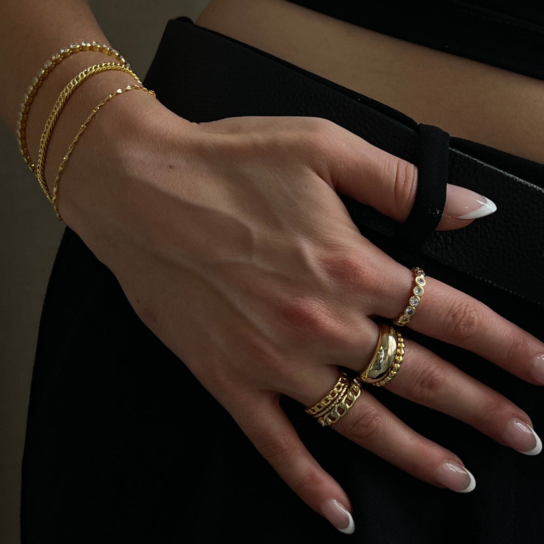 Maruša - Inele cu Lanț cu Mărime Reglabilă