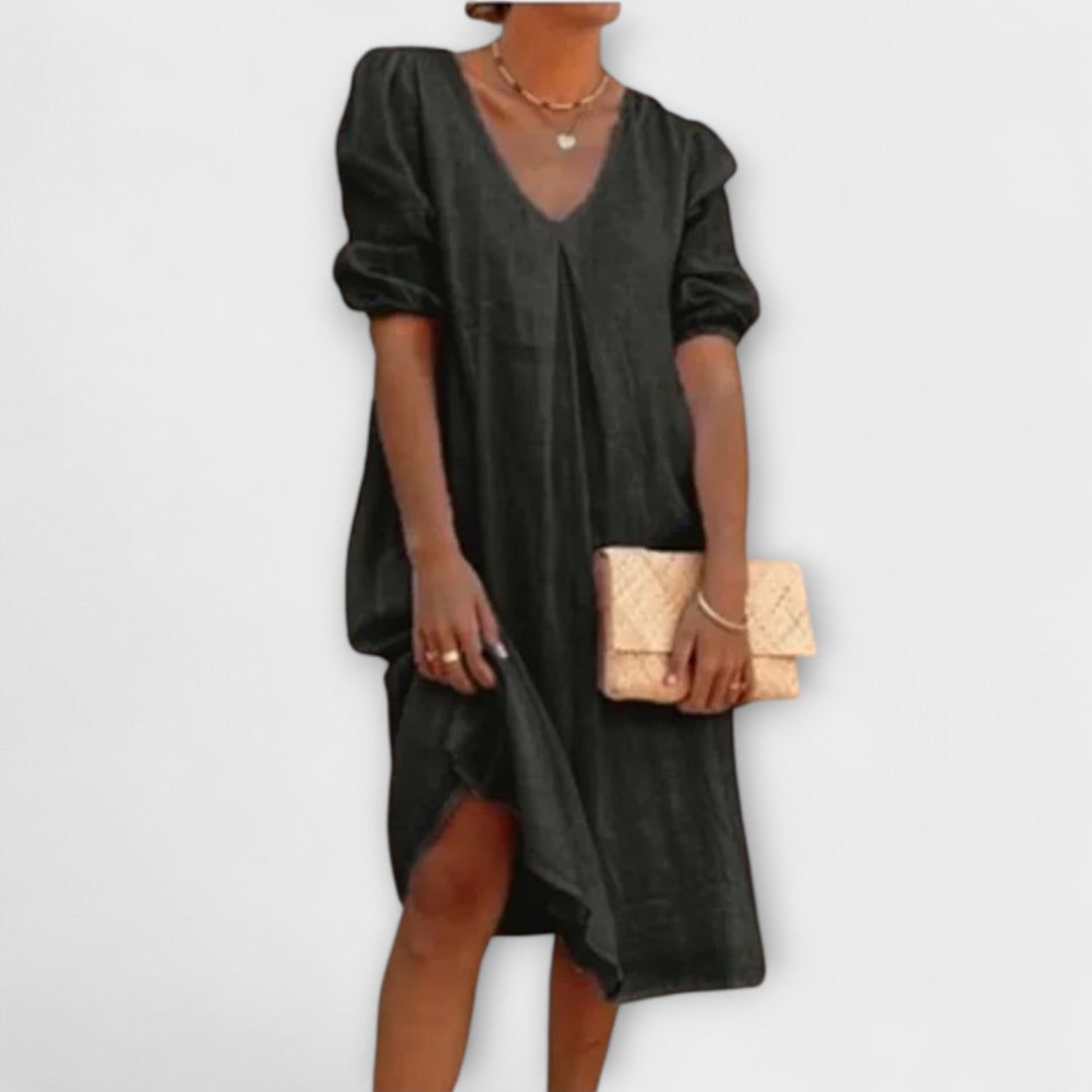 Fanny - Rochie de vară elegantă cu detalii brodate