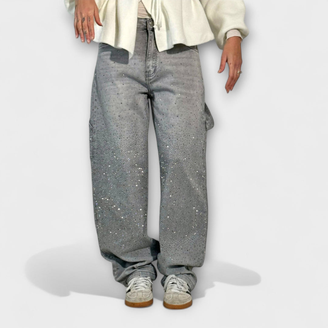 Fable - Blugi Denim Shine în stil Balloon Carpenter