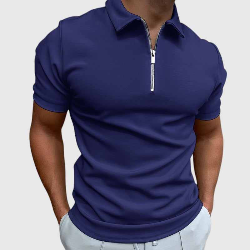 Libuše - Tricou polo cu fermoar