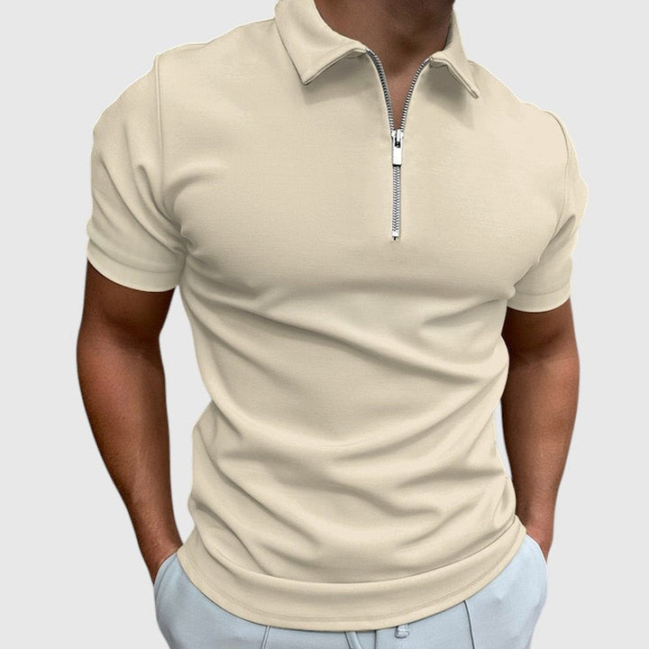 Libuše - Tricou polo cu fermoar