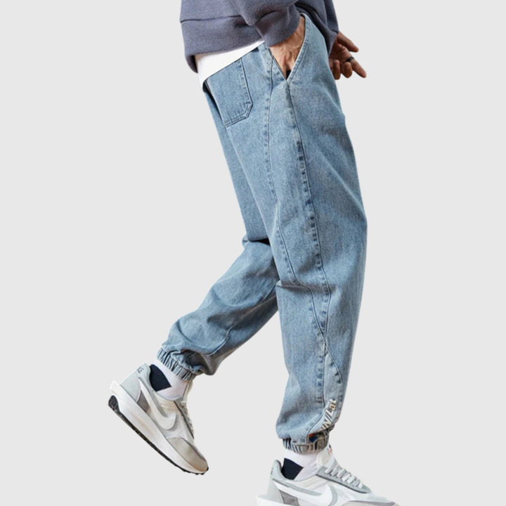 Pantaloni jogger eleganți din denim
