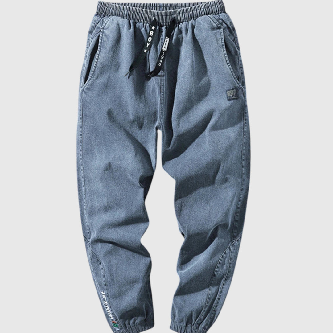 Pantaloni jogger eleganți din denim