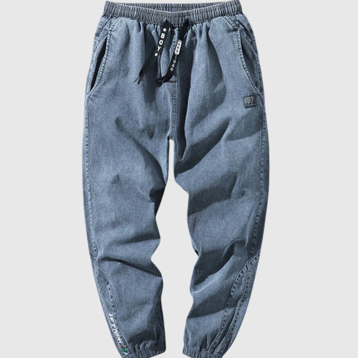 Pantaloni jogger eleganți din denim