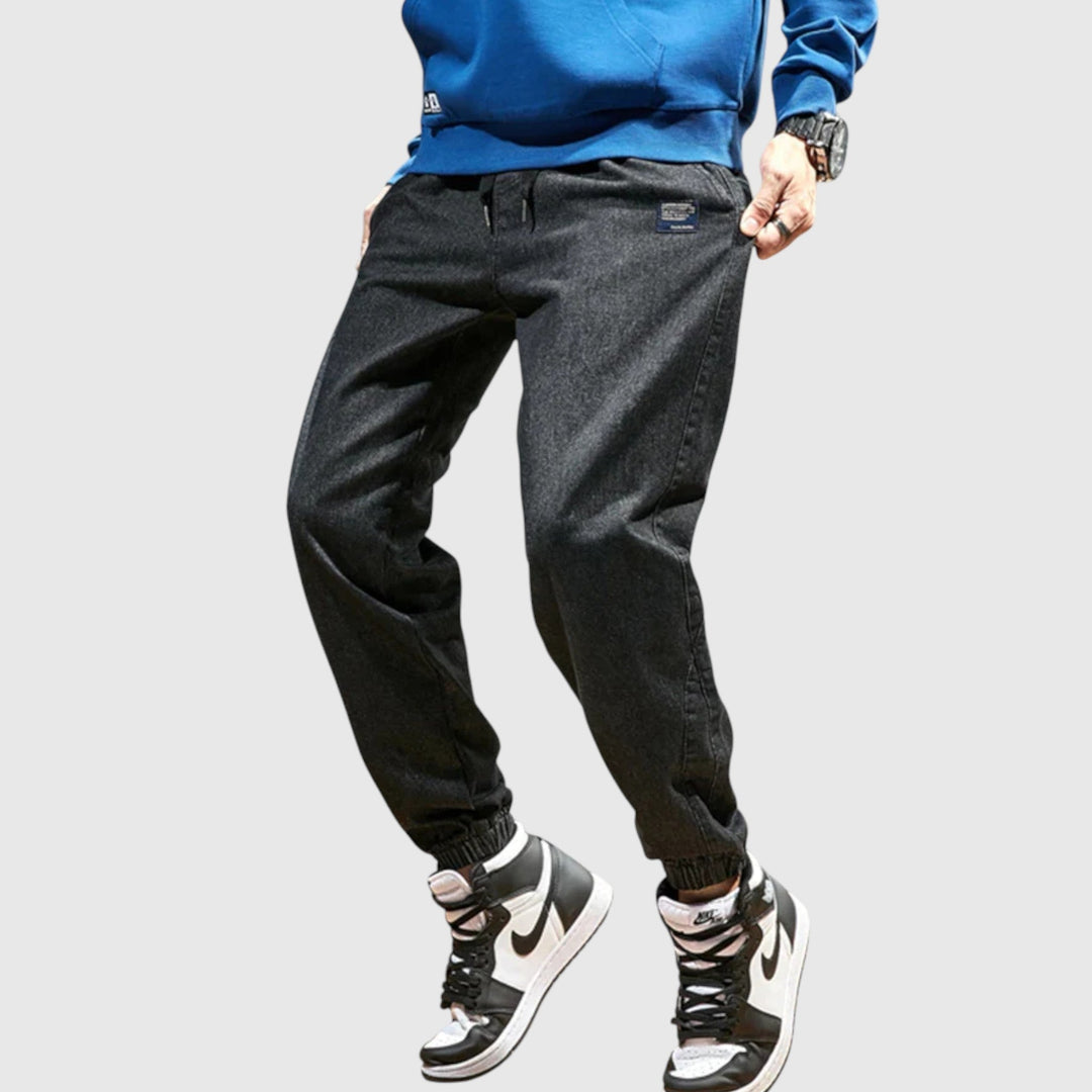 Pantaloni jogger eleganți din denim