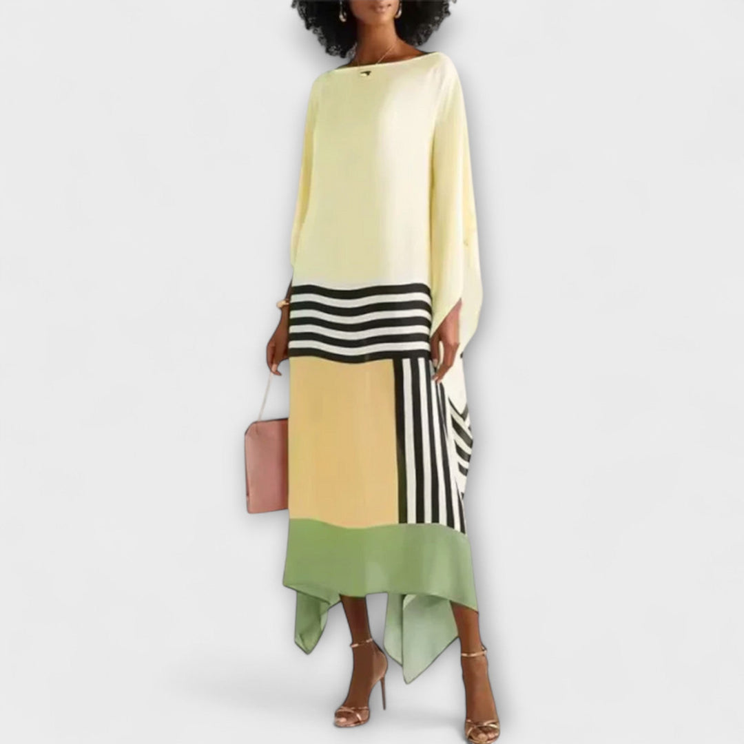 Elenora - Kaftan geometric cu croială largă