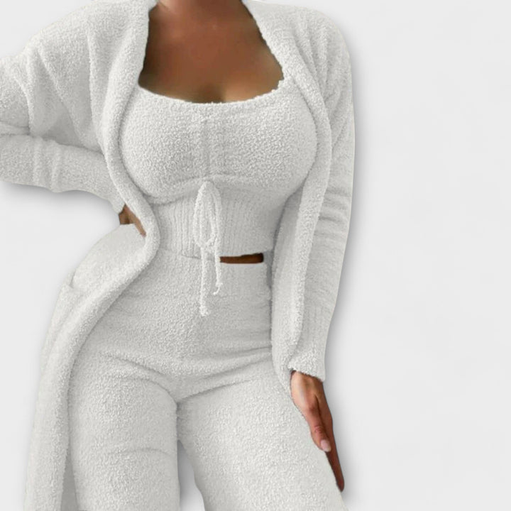 Mela - Set de pijamale cu trei piese în formă de triunghi