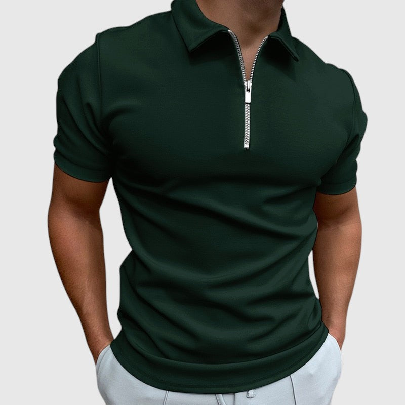 Libuše - Tricou polo cu fermoar