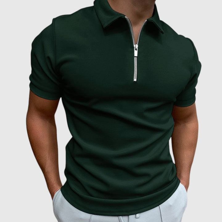 Libuše - Tricou polo cu fermoar