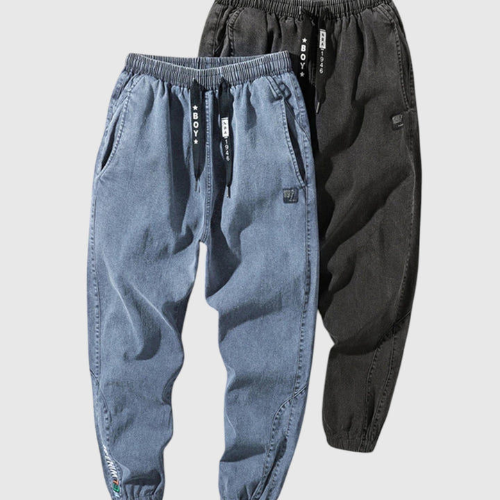 Pantaloni jogger eleganți din denim