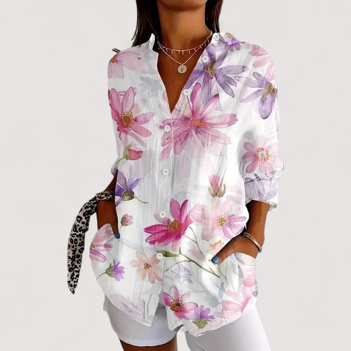 Anka – Bluză pufoasă în tonuri colorate