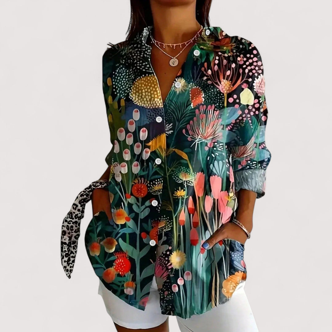 Anka – Bluză pufoasă în tonuri colorate