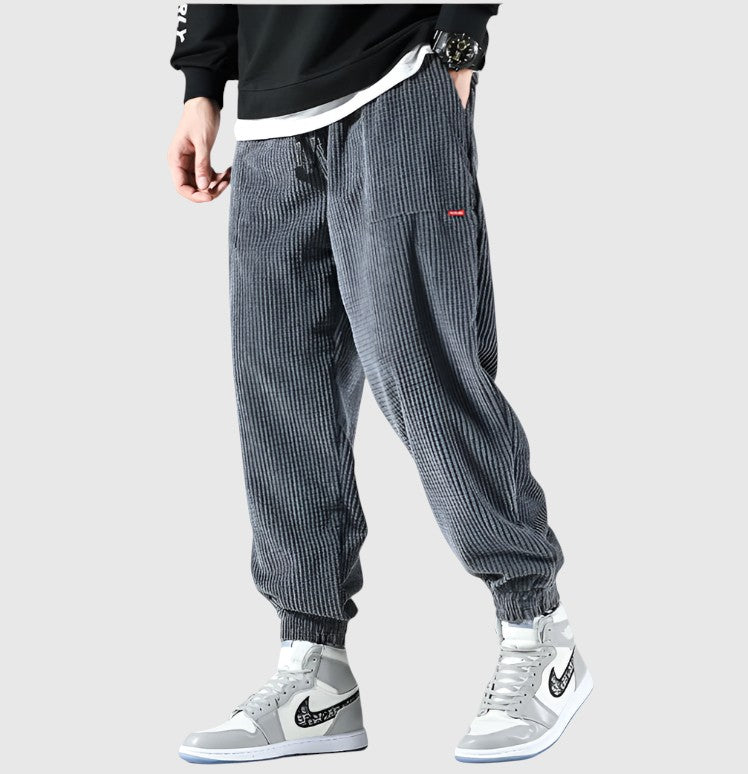 Libuše - Pantaloni din velur Alloro