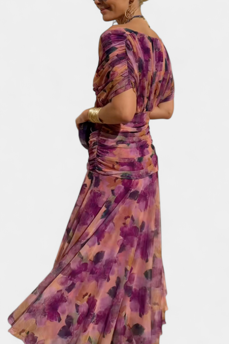 Eryzziah – Rochie elegantă cu imprimeu floral