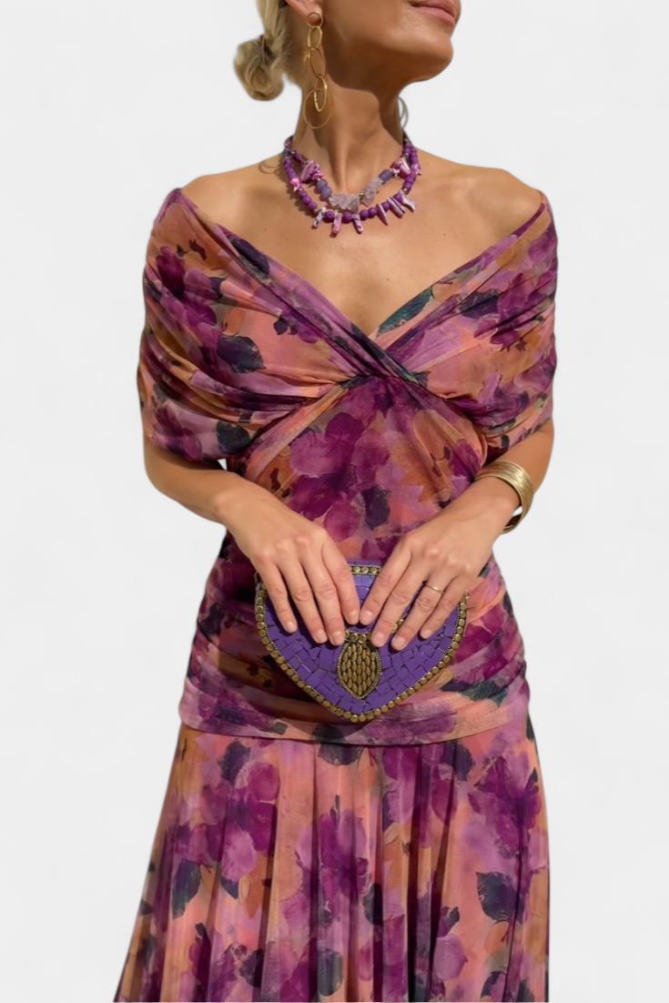 Eryzziah – Rochie elegantă cu imprimeu floral