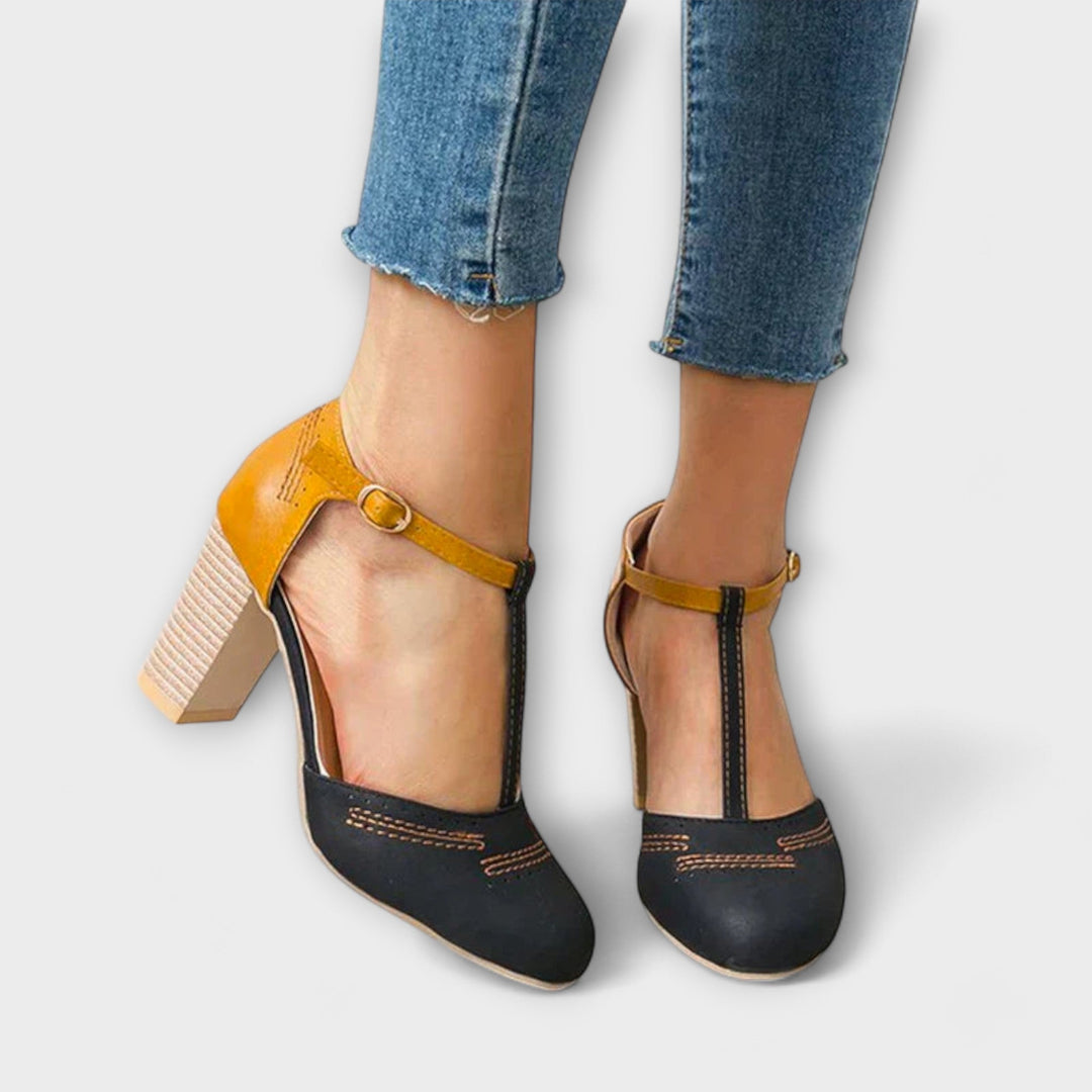 Viktorie Pantofi Eleganți Ortopedici Cu Toc Confortabili Cu Memorie