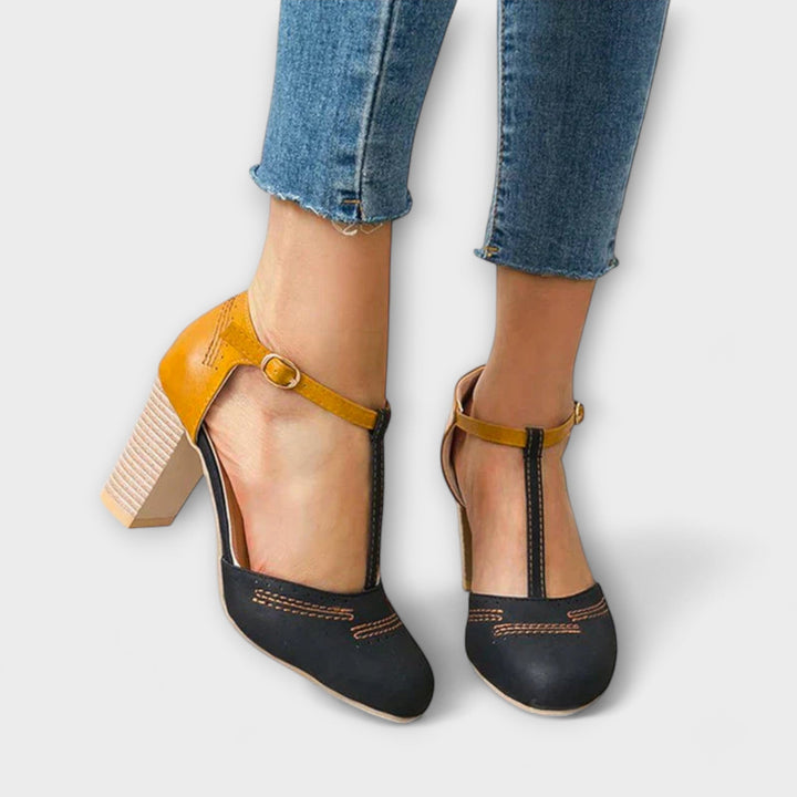 Viktorie Pantofi Eleganți Ortopedici Cu Toc Confortabili Cu Memorie