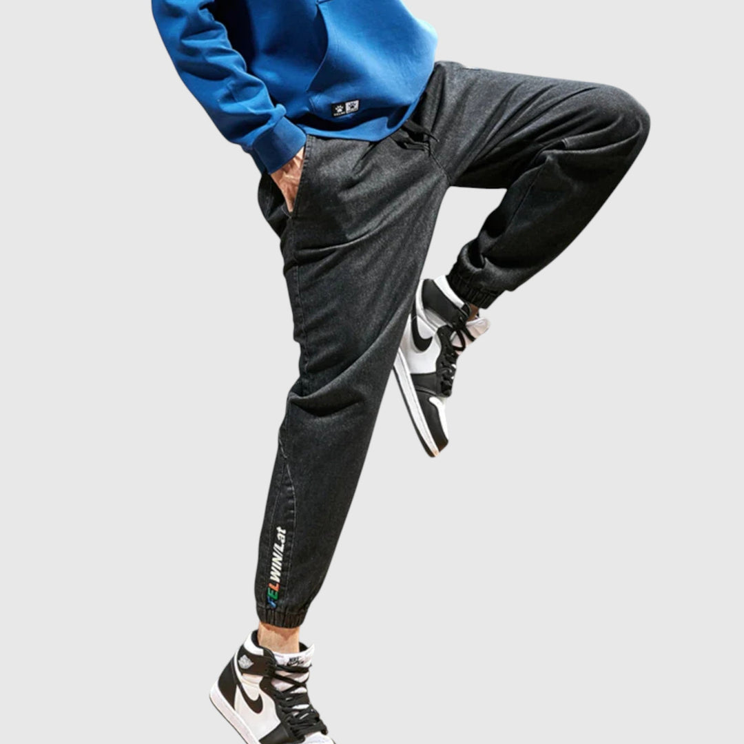 Pantaloni jogger eleganți din denim