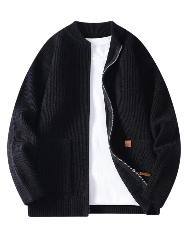 Geacă de bărbătească din tricot elegantă