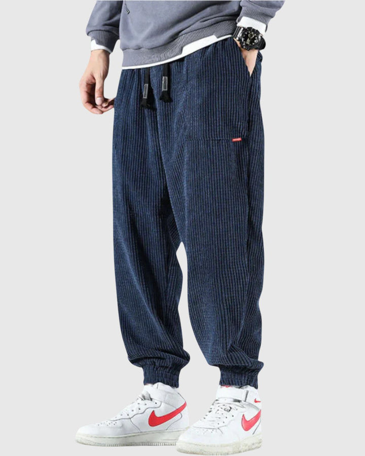 Libuše - Pantaloni din velur Alloro