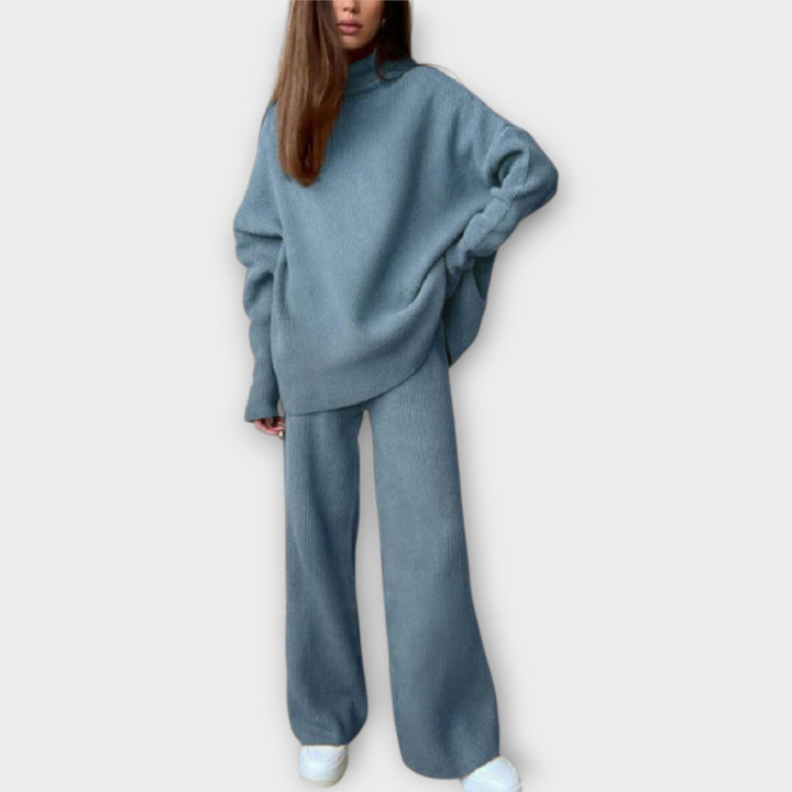 Set de tricot cu croială relaxată și design minimalist