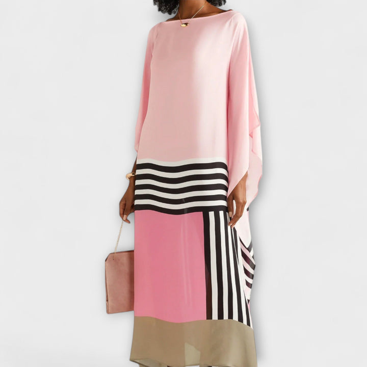 Elenora - Kaftan geometric cu croială largă