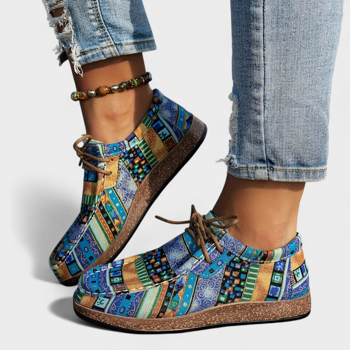 Milena - Pantofi de Artă Colorați