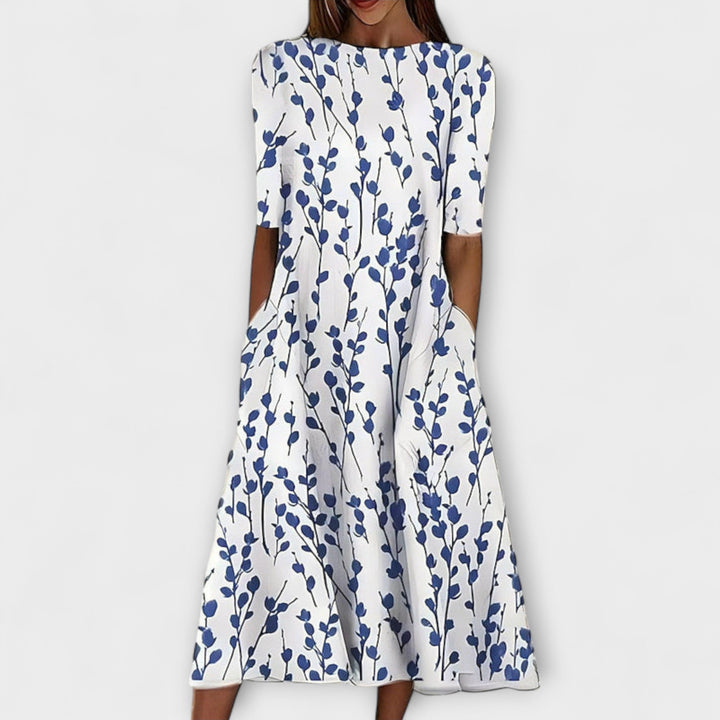 Adelina - Rochie cu flori pentru plajă