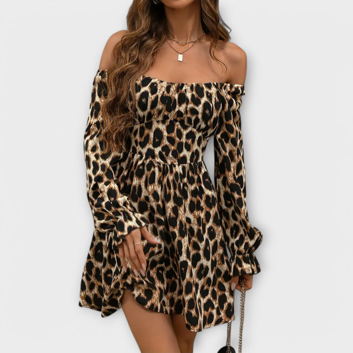 Rochie fermecătoare cu imprimeu leopard