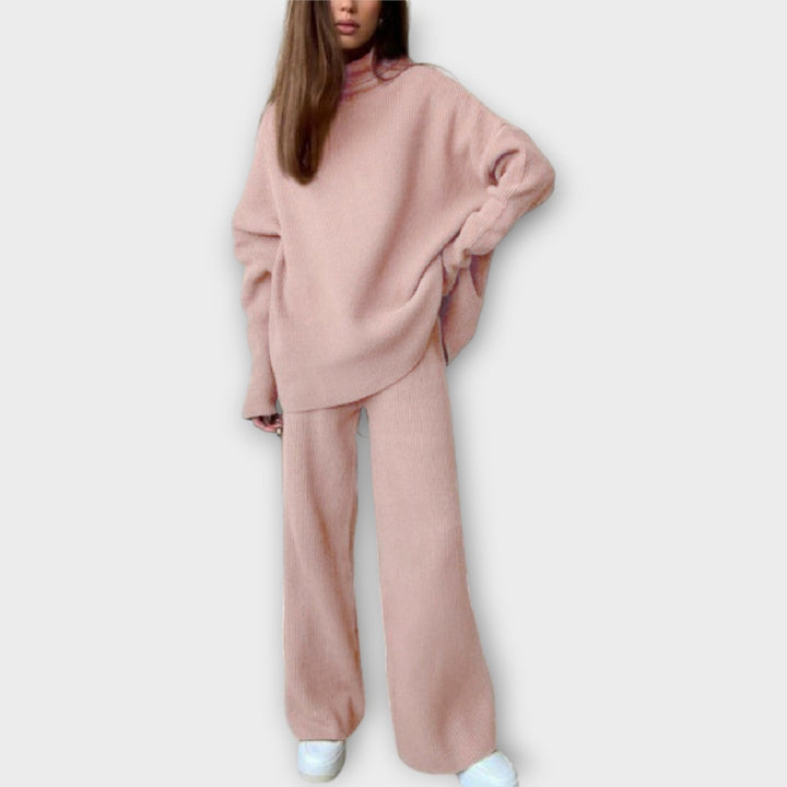 Set de tricot cu croială relaxată și design minimalist