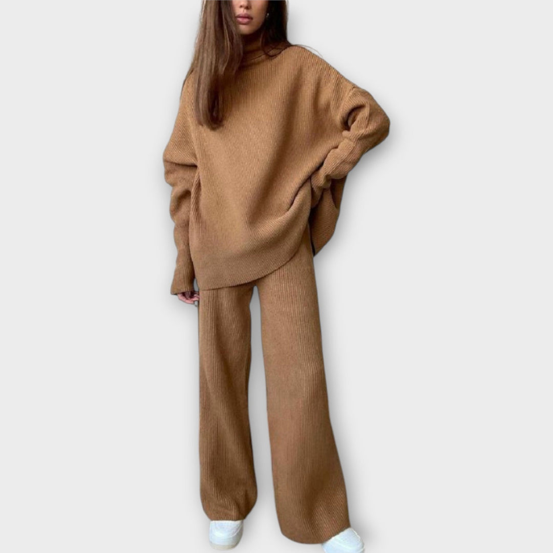 Set de tricot cu croială relaxată și design minimalist