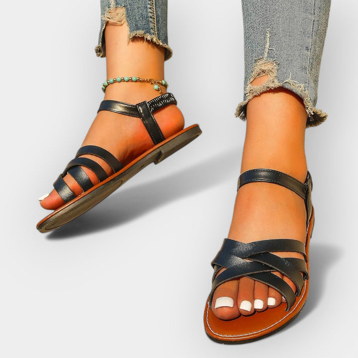 Sandale handmade cu curele