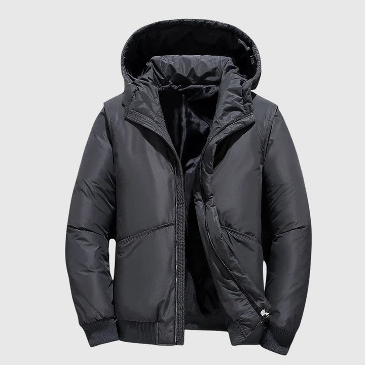 Josef - Geacă căptușită cu glugă și tratament rezistent