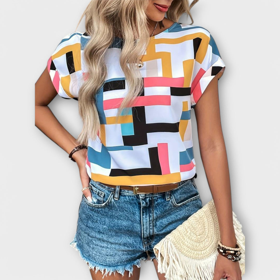 Marijeta – Bluza cu Stil Urban Colorat