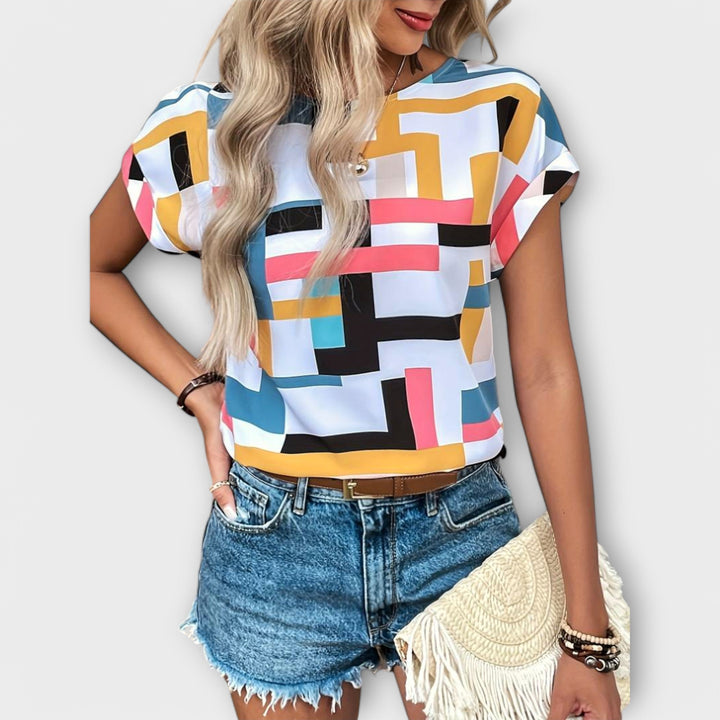 Marijeta – Bluza cu Stil Urban Colorat