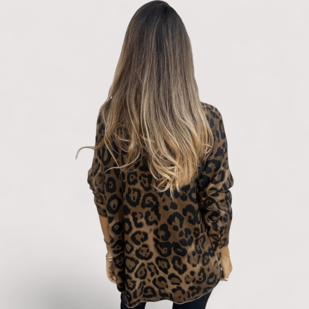 Zlata – Tricou lejer pentru femei cu imprimeu leopard
