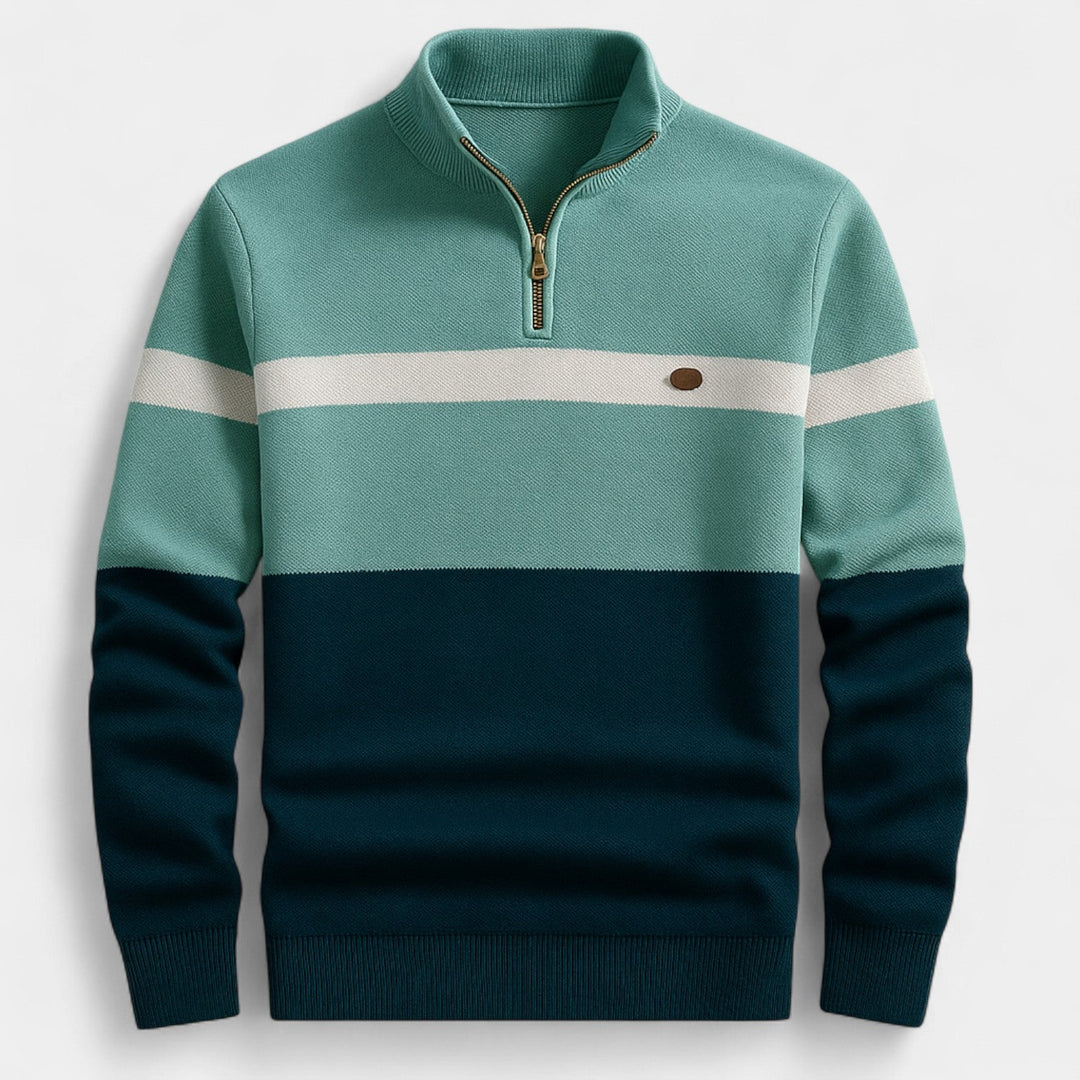 David – Pulover cu fermoar jumătate