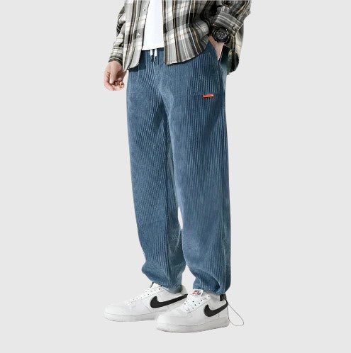 Libuše - Pantaloni din velur Alloro