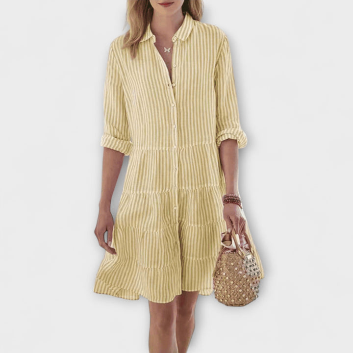 Lolita - Rochie vaporoasă cu dungi