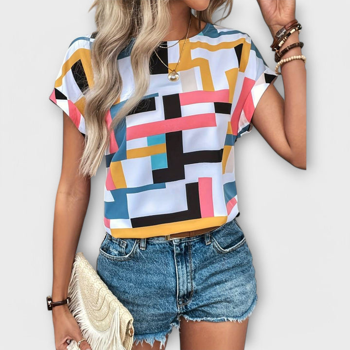 Marijeta – Bluza cu Stil Urban Colorat